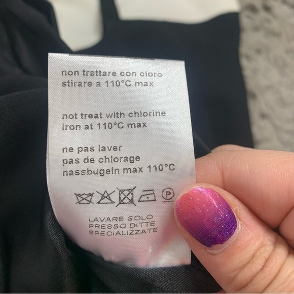 NWT Flavio Castellani Ivory And Black Elegant Bodycon Dress - Picture 12 of 16